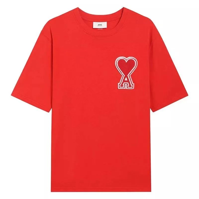 AMI Paris Heart Logo T-Shirt Forest Green T-Shirt - 10