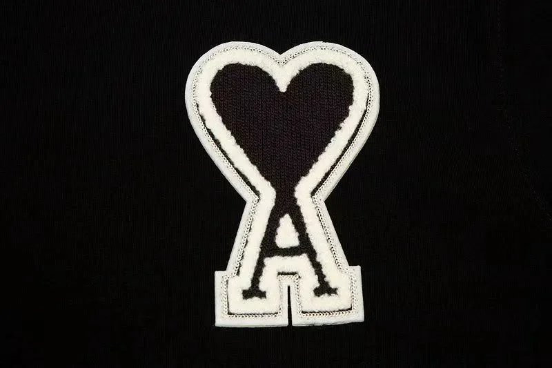 AMI Paris Heart Logo T-Shirt Forest Green T-Shirt - 3