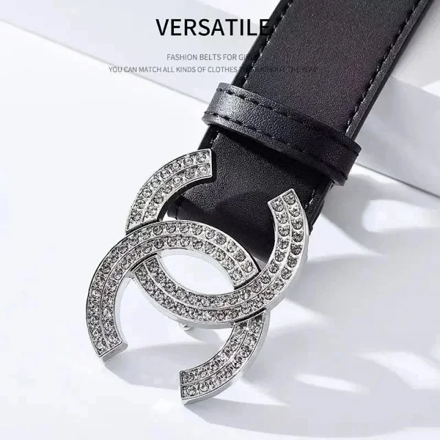 Unbranded Belts Black Belt with Decorative Metal Buckle product detail image 3