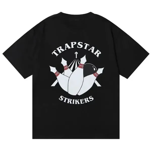 Trapstar Strikers Bowling Pin Graphic T-Shirt Black - 1