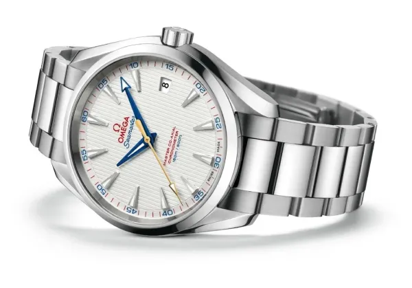Omega Seamaster Aqua Terra 150M Co-Axial Master Chronometer Silver Dial Gray Rubber Strap Mechanical Watch - 4