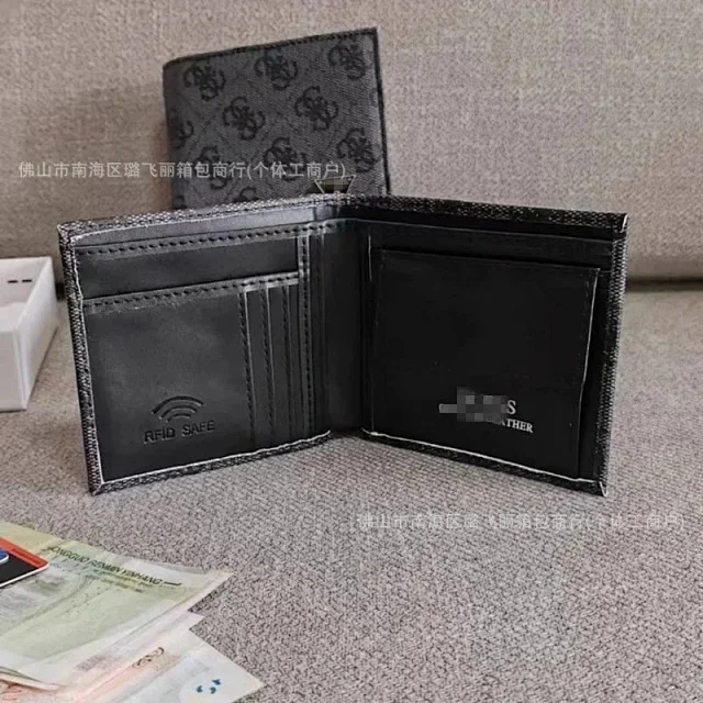 Guess Wallets & Card Holders RFID Bifold Wallet with Triangle Logo Plaque product detail image 2