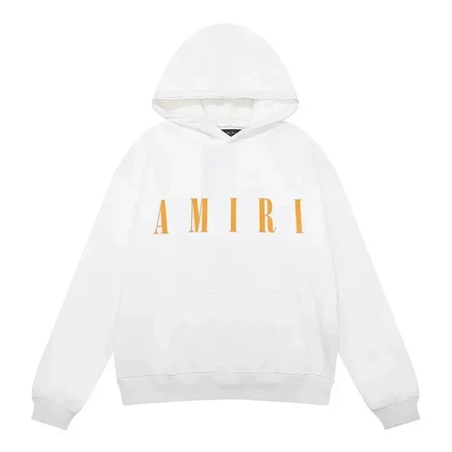 AMIRI Hoodies & Sweatshirts Logo Print Pullover Hoodie with Palm Tree Back Graphic product detail image 4