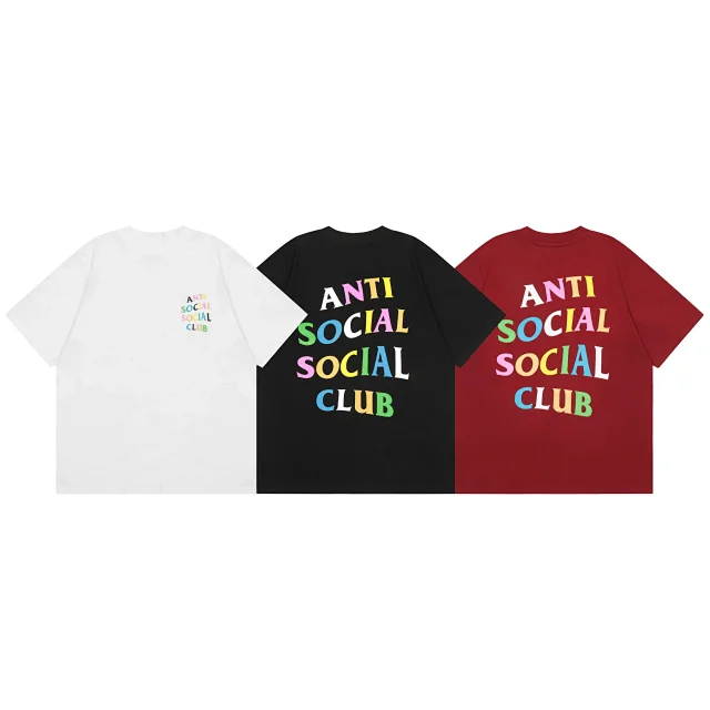 Anti Social Club T-Shirts Logo Graphic Print product detail image 1