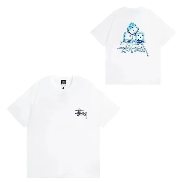Stüssy Dice Print T-Shirt White - 1