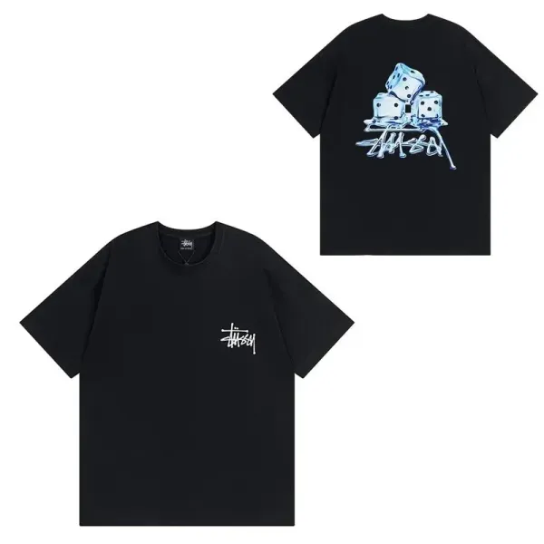 Stussy Dice Graphic T-Shirt Black - 1