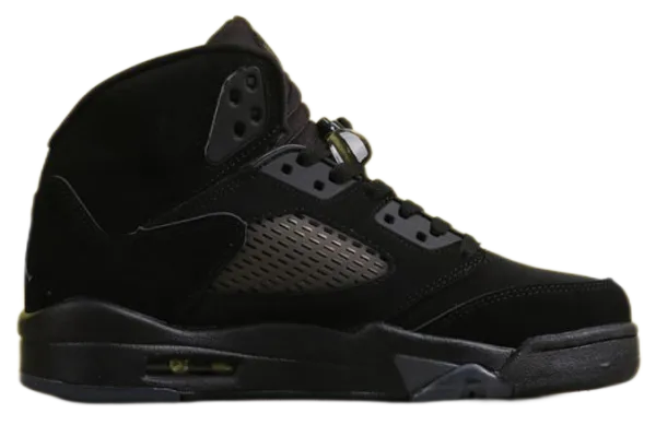 Off-White x Air Jordan 5 Retro Black Cement Sneakers - 5