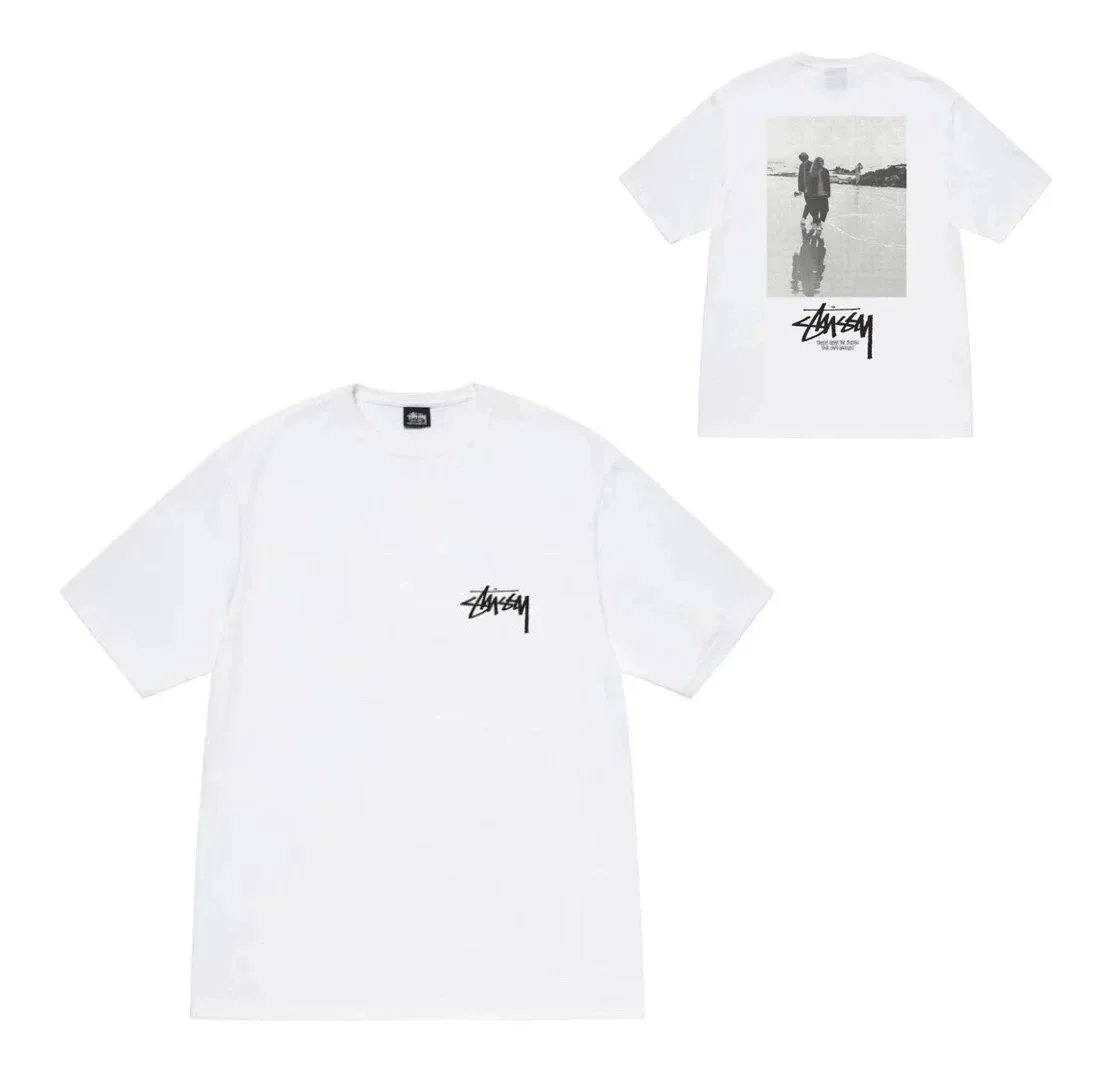Stüssy T-Shirts Short-Sleeve Graphic Print — 942 white