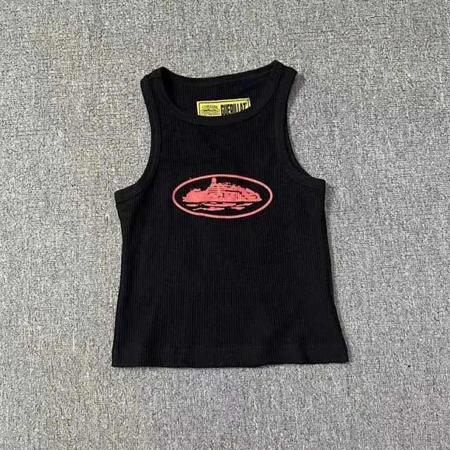 Corteiz Vests Ribbed tank top with oval graphic product detail image 8