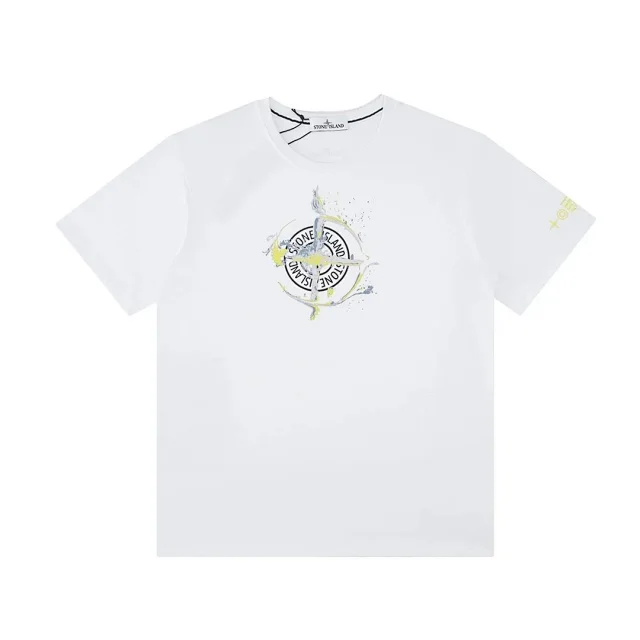 Stone Island T-Shirts Short-Sleeve Compass Badge T-Shirt product detail image 3