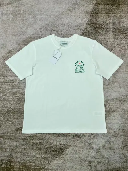 Casablanca Looking at the Beauty of the World T-Shirt White - 1
