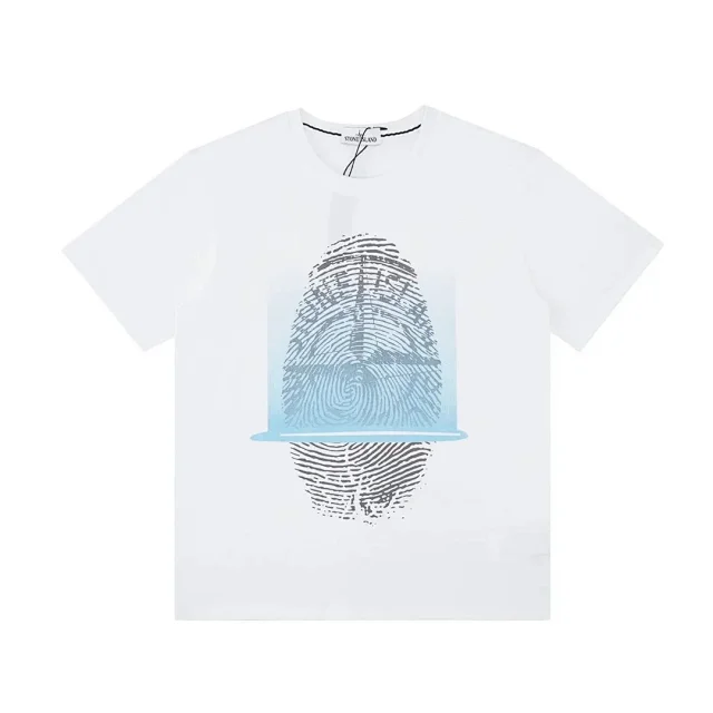 Stone Island T-Shirts Short-Sleeve Compass Badge T-Shirt product detail image 4