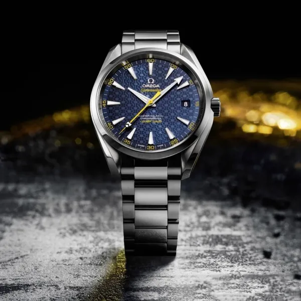 Omega Seamaster Aqua Terra Master Co-Axial Chronometer Blue Dial Mechanical Watch - 1
