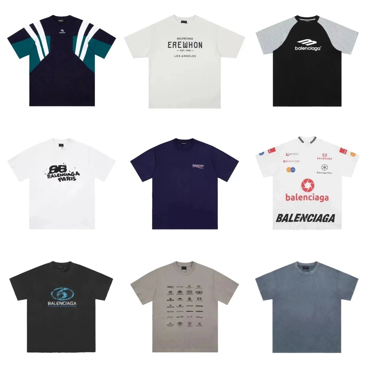 Balenciaga T-Shirts Logo Graphic Short-Sleeve T-Shirt image 1