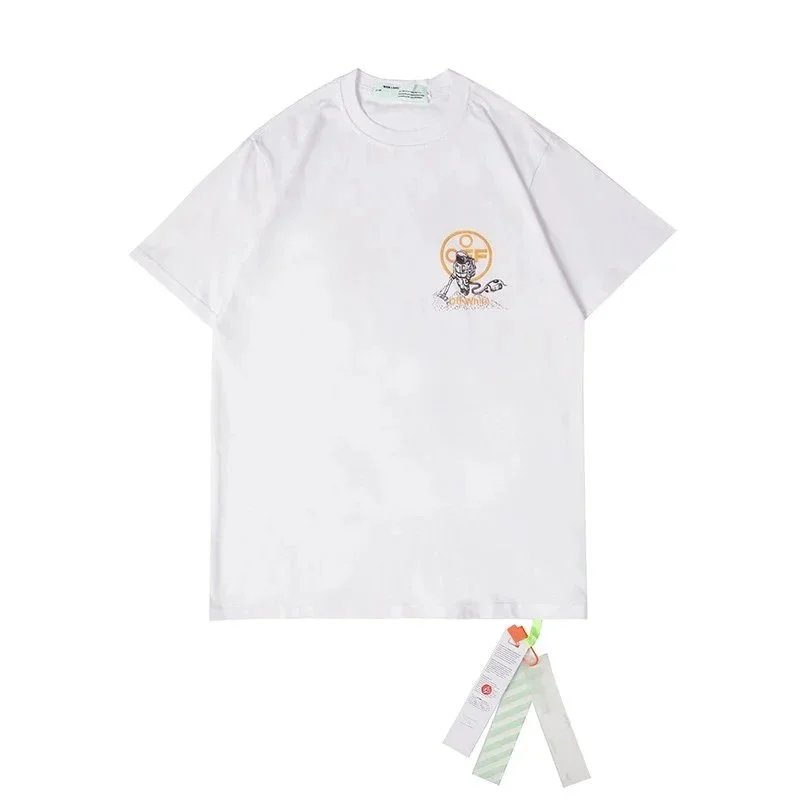 Off-White T-Shirts Short-Sleeve Graphic Arrow Print — 1393 white