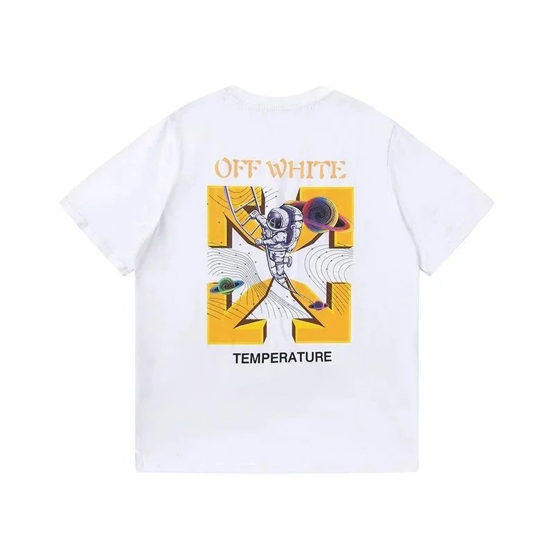 Off-White T-Shirts Short-Sleeve Graphic Arrow Print — 1403 white