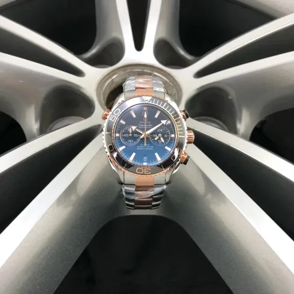 Omega Seamaster Professional Chronograph Blue Dial Two-Tone Stainless Steel and Rose Gold Watch - 1
