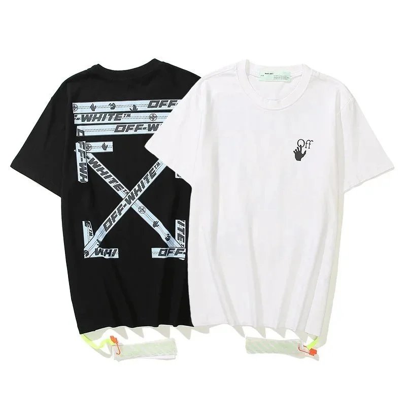 Off-White T-Shirts Short-Sleeve Graphic Arrow Print — 1391 white