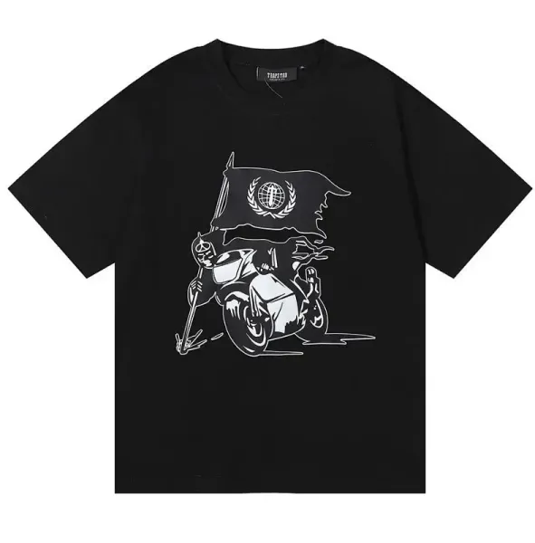 Travstar Graphic Print Black T-Shirt - 1