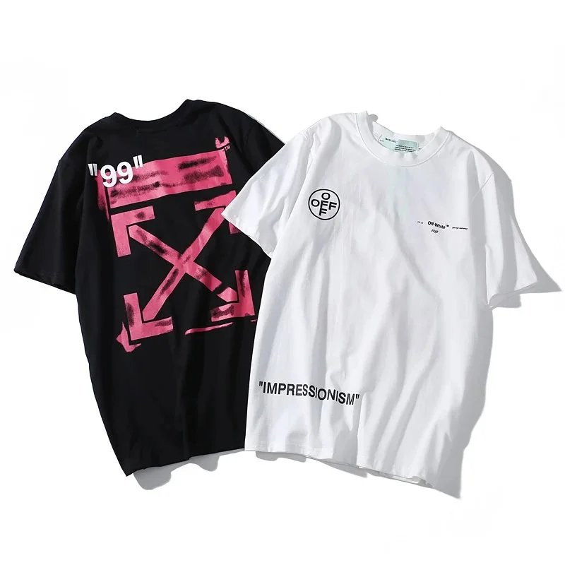 Off-White Arrow Print T-Shirt Black and White - 21