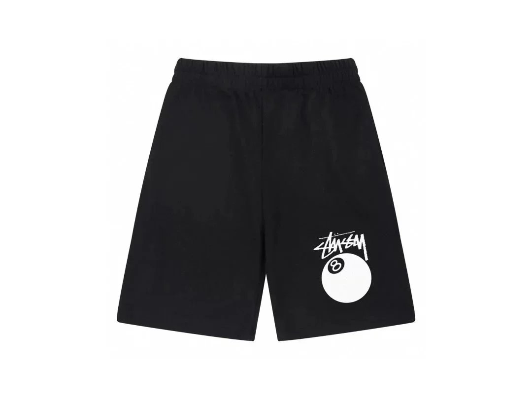 Unbranded Mixed graphic drawstring shorts — 21 Black and White 002