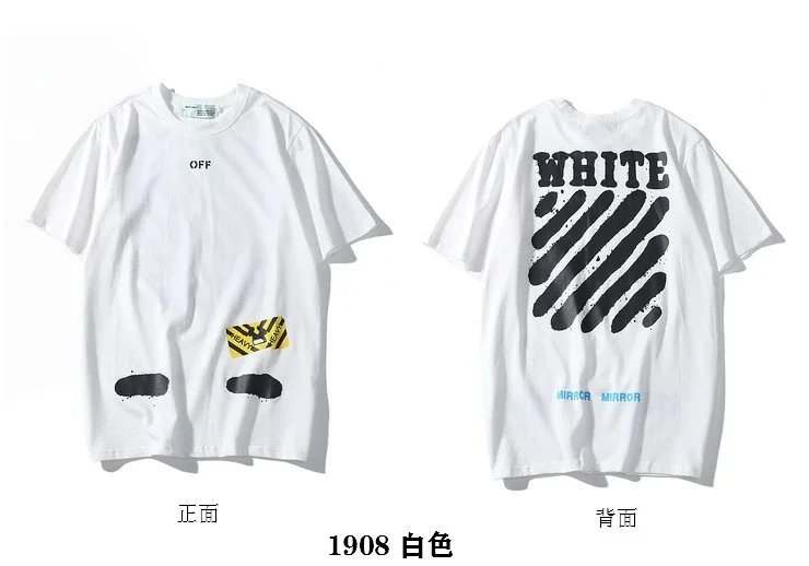 Off-White Arrow Print T-Shirt Black and White - 42
