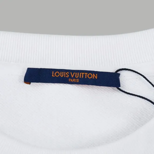 Louis Vuitton LV Logo Embroidered Navy Hoodie - 15