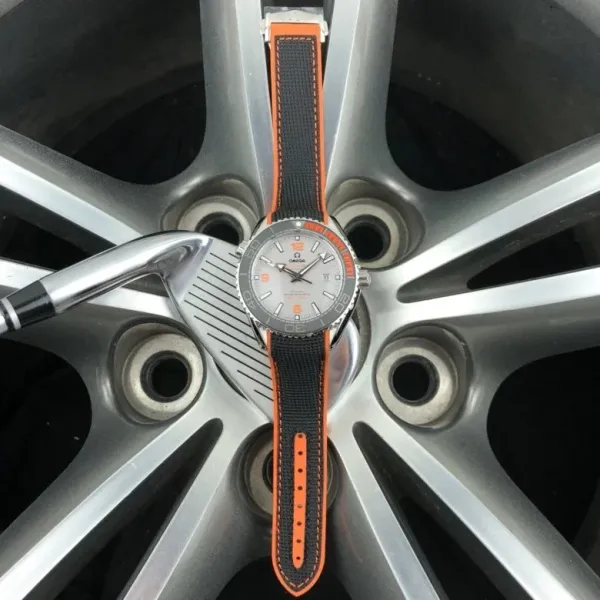 Omega Seamaster Planet Ocean Gray Dial Orange Accented Mechanical Watch - 1