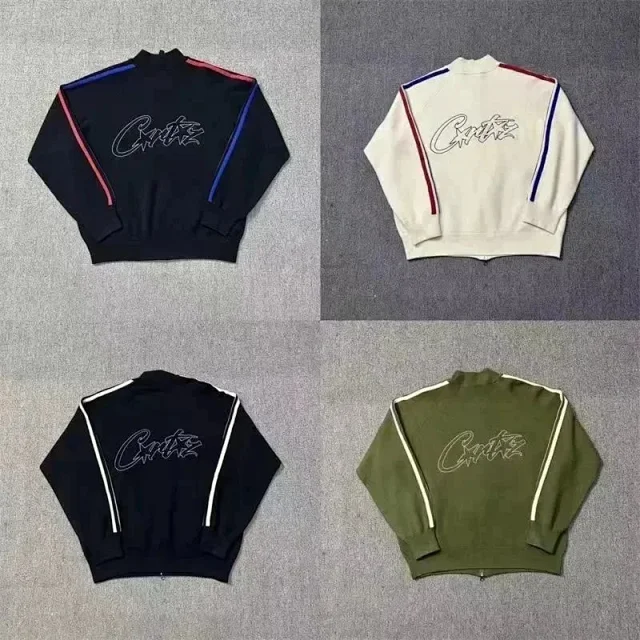 Corteiz Jackets Zip-Up Track Jacket with Contrast Piping product detail image 2