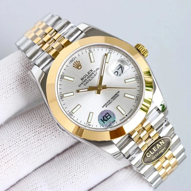 Rolex Watches Datejust two-tone stainless steel bracelet watch product detail image 5