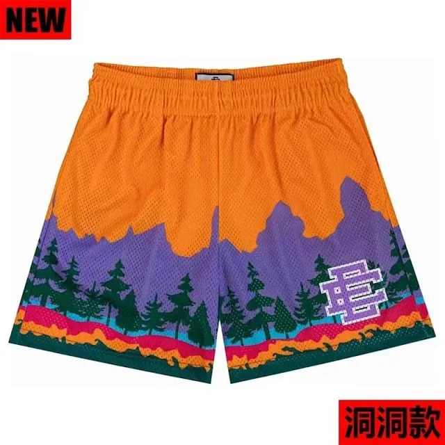 Eric Emanuel Shorts Mesh basketball with lightning star print product detail image 4