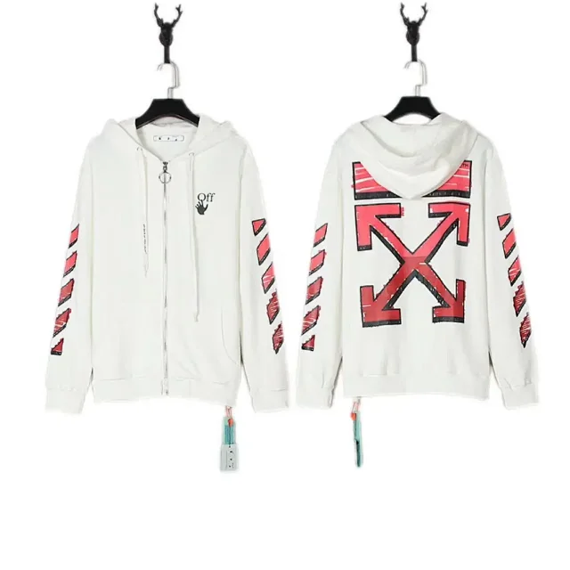 Off-White Hoodies & Sweatshirts Hooded Sweatshirt with Arrow Graphics product detail image 3
