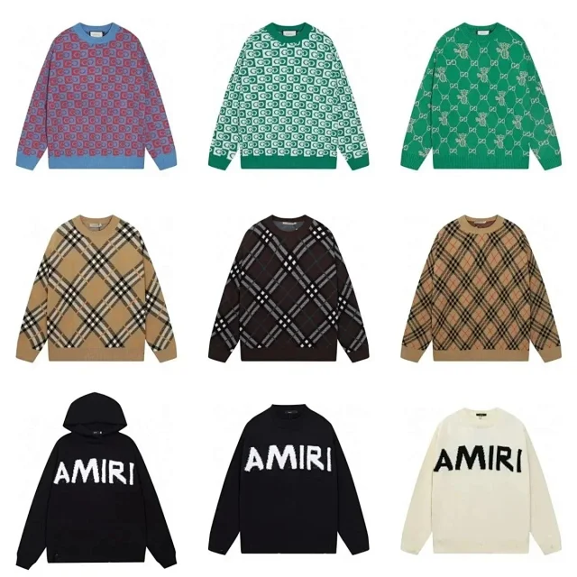 Gucci Knitwear Crewneck logo knit sweater product detail image 3