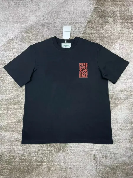 Casablanca Logo Print Black T-Shirt - 1