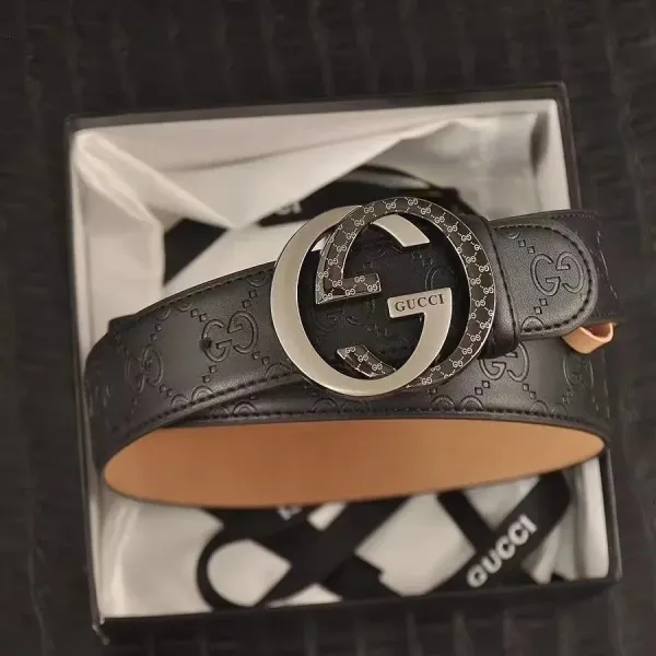 Gucci GG Marmont Leather Belt Black - 1