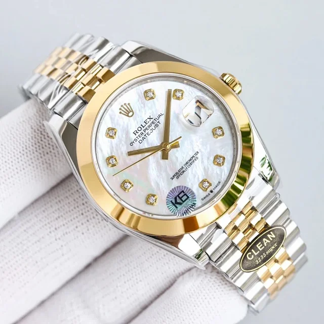 Rolex Watches Datejust two-tone stainless steel bracelet watch product detail image 4