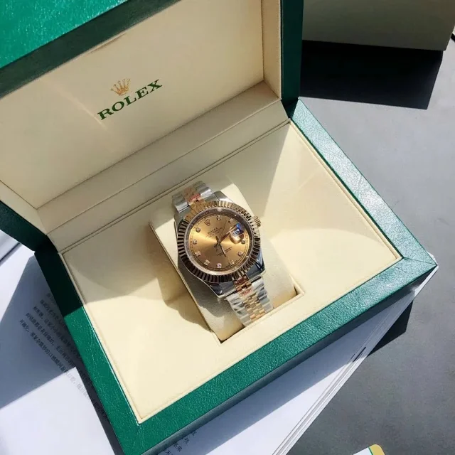 Rolex Watches Datejust two-tone stainless steel bracelet watch product detail image 6