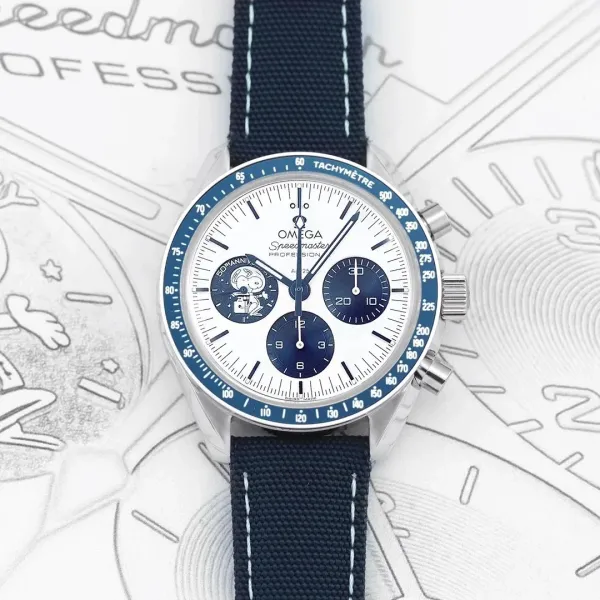 Omega Speedmaster Chronograph Black Dial Mechanical Watch - 4