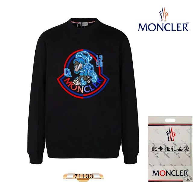 Moncler Hoodies & Sweatshirts Crewneck Sweatshirt with Logo Graphic product detail image 5