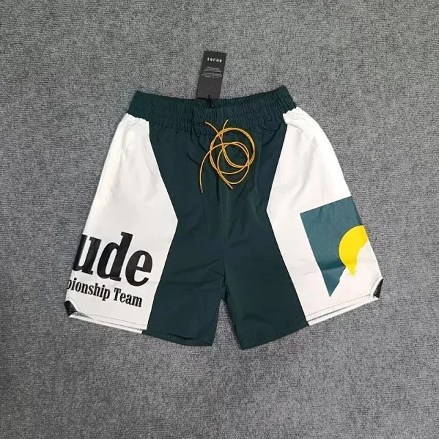 Unbranded Shorts Color-block drawstring with graphic print product detail image 5