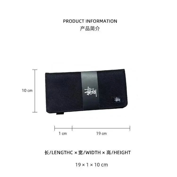 Stüssy Grid Pattern Short Wallet Navy - 8