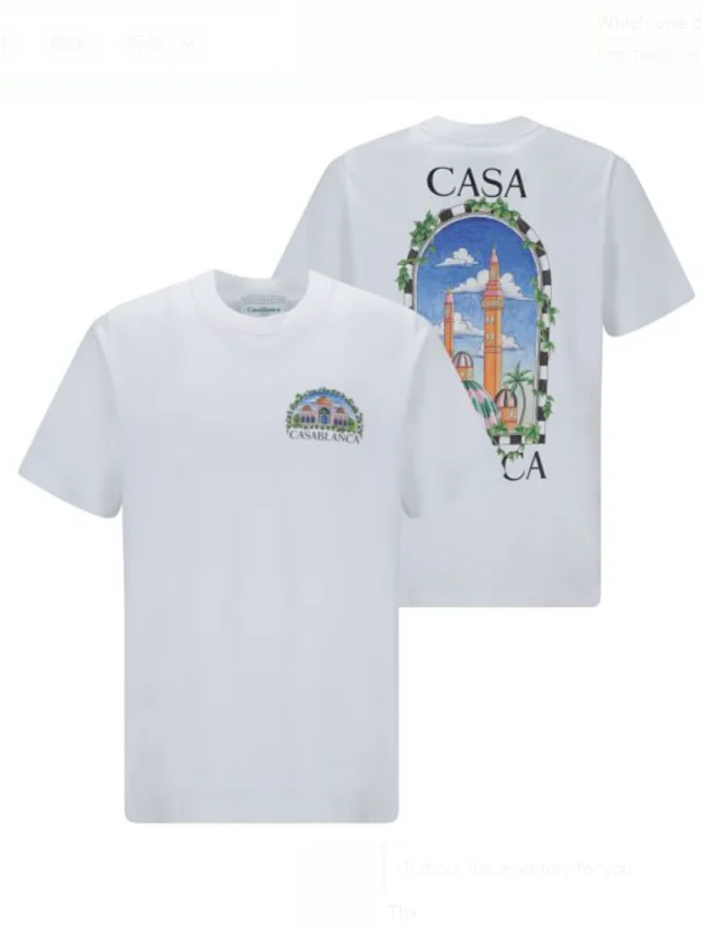 Casablanca T-Shirts Graphic Print T-Shirt product detail image 2