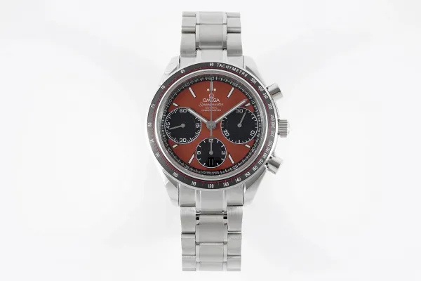 Omega Speedmaster Chronograph Red Dial Mechanical Watch - 1