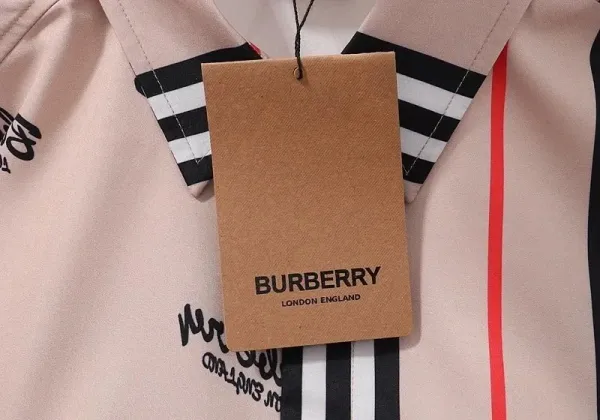 Burberry Classic Check Short-Sleeve Shirt Navy Gray Multicolor - 7