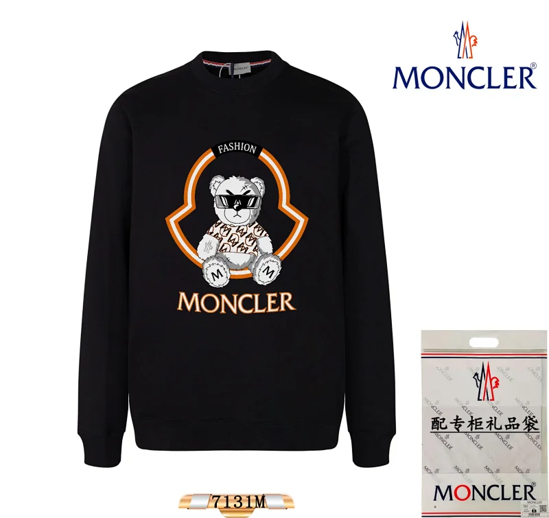 Moncler Hoodies & Sweatshirts Crewneck Logo Sweatshirt — 30