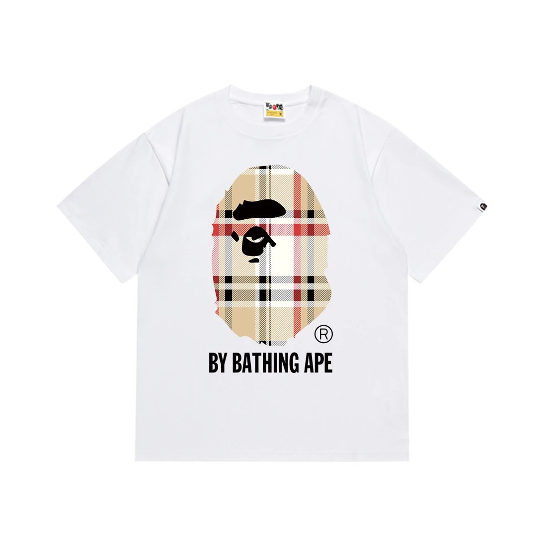 A Bathing Ape T-Shirts Short-Sleeve Head Graphic — 178 white