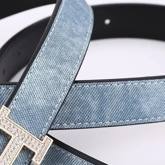 Unbranded Belts Textured Belt with H-Shaped Buckle product detail image 9