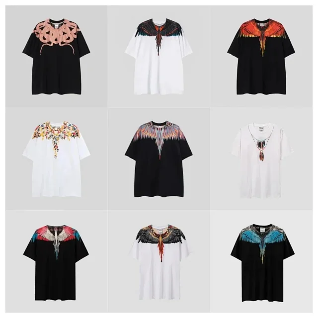 Marcelo Burlon County of Milan T-Shirts Short-Sleeve Wing Print product detail image 1