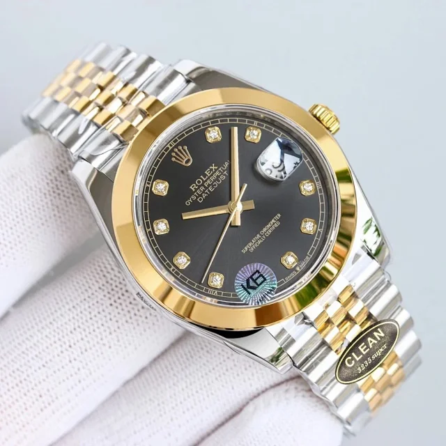Rolex Watches Datejust two-tone stainless steel bracelet watch product detail image 2
