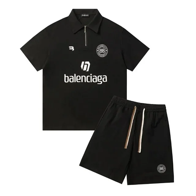 Balenciaga Matching Sets Short-Sleeve Top and Shorts Set product detail image 9